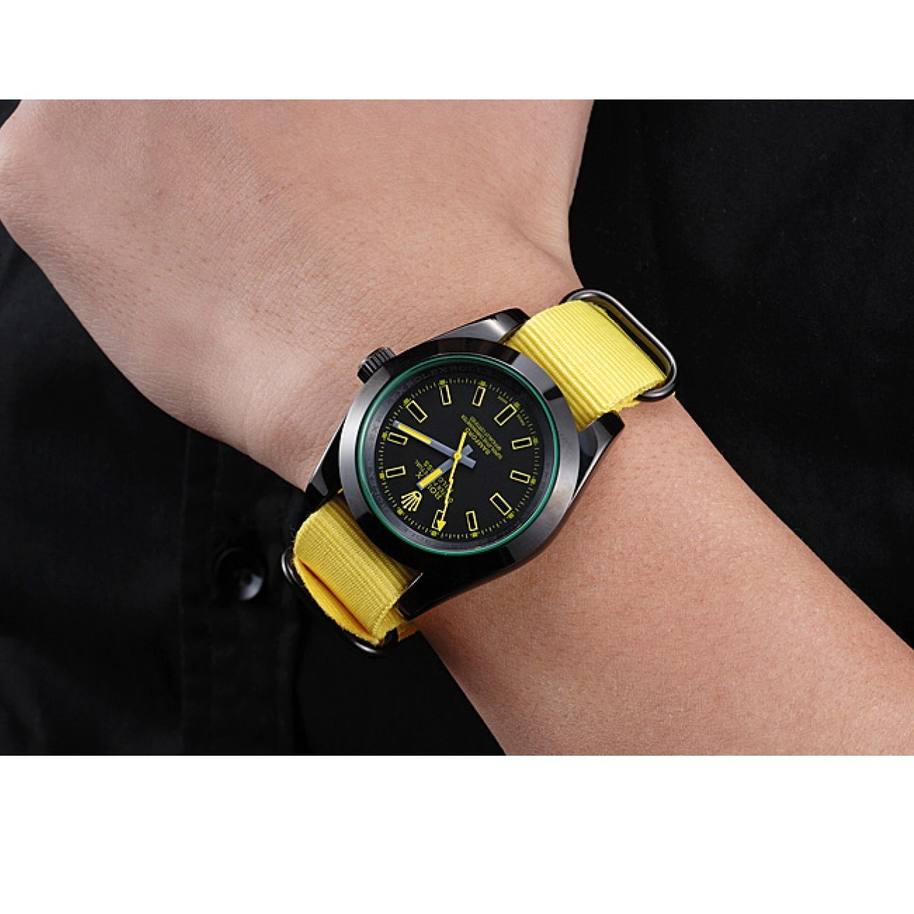 MiroTime 0821 Rolex Milgauss Bamford Yellow Nylon Strap 621999